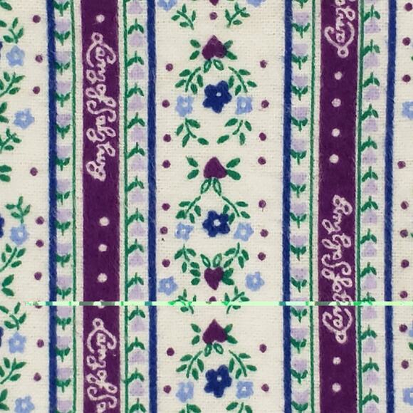 Lanz Of Salzburg Pajama Set Womens Large White Floral Flannel Button Up New - Picture 7 of 14